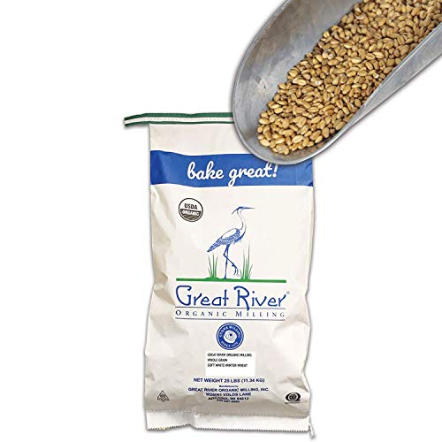 Organic Soft White Winter Wheat, Whole Grain, 25 lbs