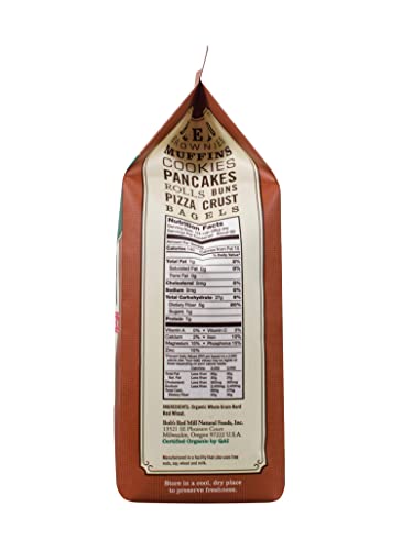 Bob's Red Mill Organic Whole Wheat Flour, 5 lb