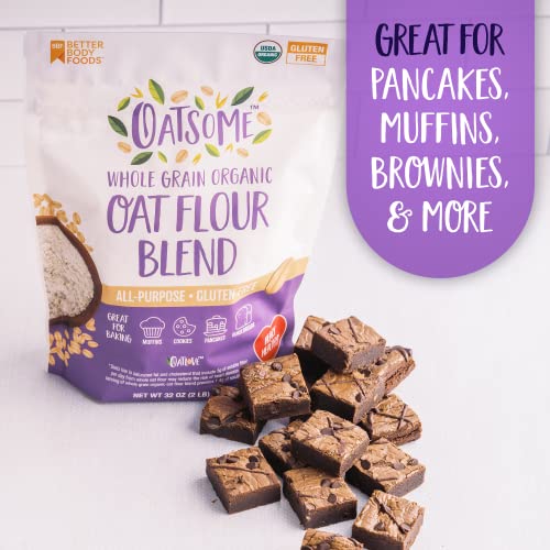 Organic Oat Flour Blend: Gluten-Free, Vegan, 2 lb
