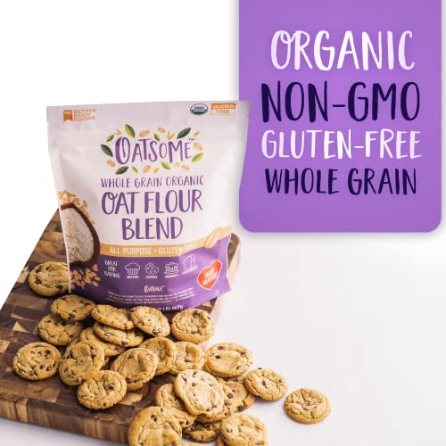 Organic Oat Flour Blend: Gluten-Free, Vegan, 2 lb