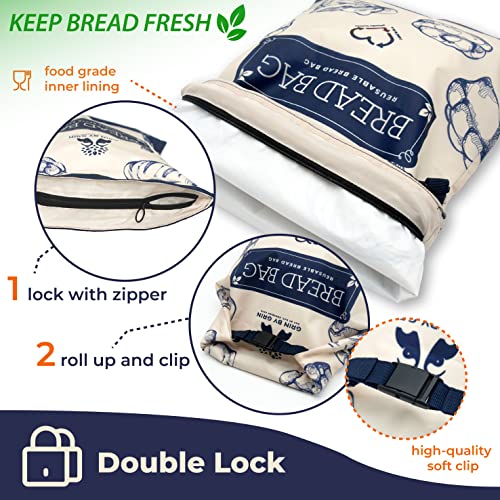 Reusable Bread Bags for Fresh Loaf Storage