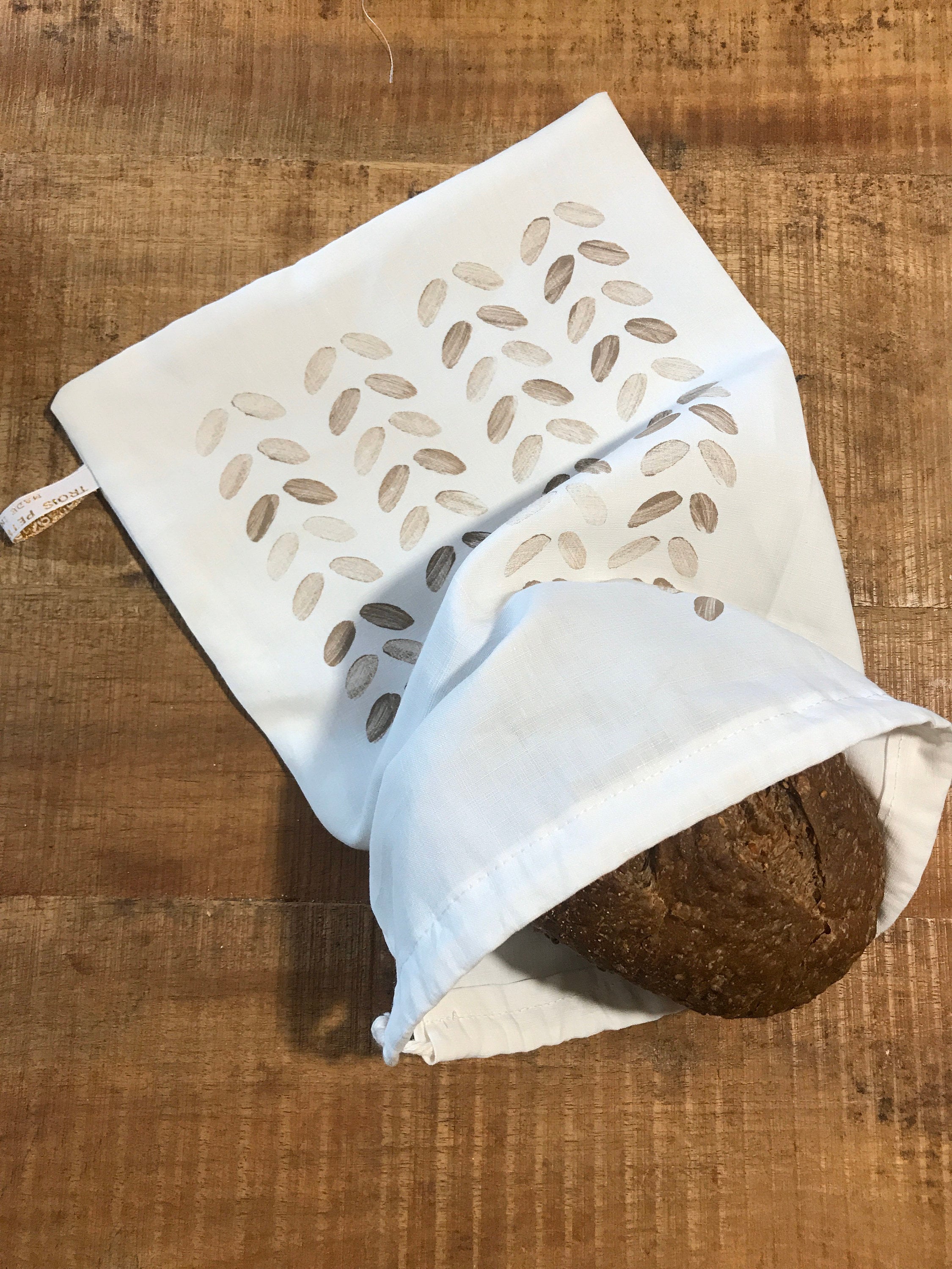 Linen bread bag