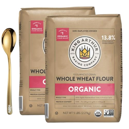 Organic Whole Wheat Flour - King Arthur 5lbs-Pack of 2