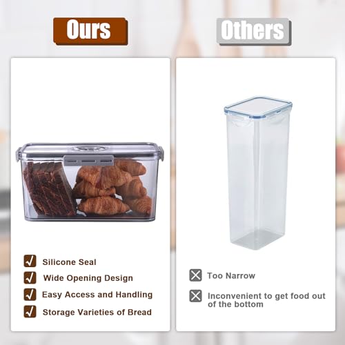 Grey Bread Box with Time Recording Lid