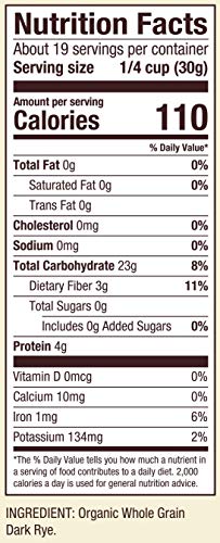 Organic Dark Rye Flour Twin Pack 40oz Bags