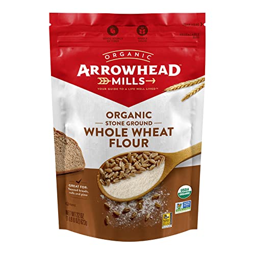 Organic Stone Ground Wheat Flour, 22 oz