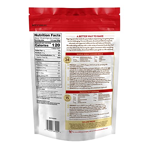 Organic Stone Ground Wheat Flour, 22 oz