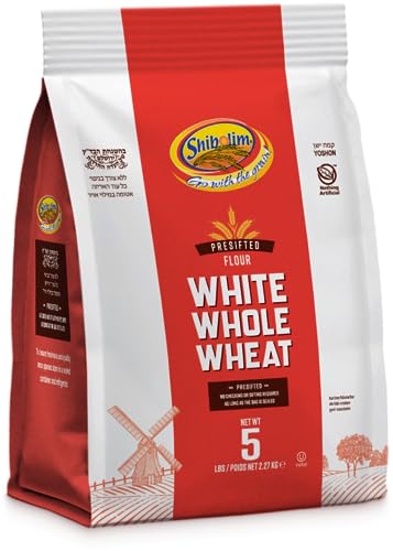 Shibolim Stone Ground White Whole Wheat Flour, 5lb