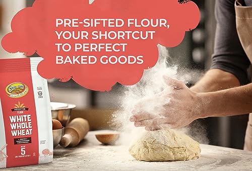Shibolim Stone Ground White Whole Wheat Flour, 5lb