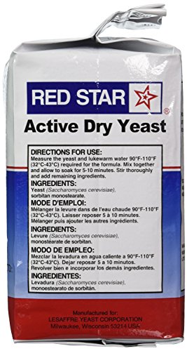 2lb Red Star Active Dry Yeast Pouch
