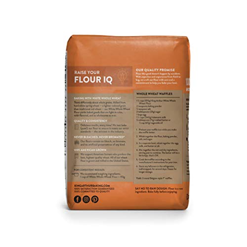 King Arthur White Whole Wheat Flour, 100% Whole Grain