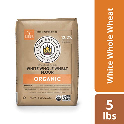 Organic White Whole Wheat Flour, King Arthur Brand, 5 lbs