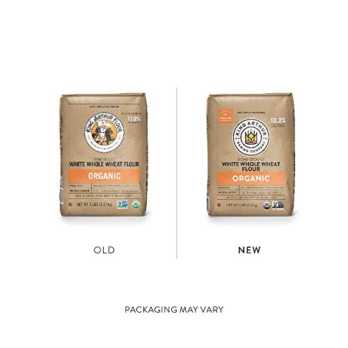Organic White Whole Wheat Flour, King Arthur Brand, 5 lbs