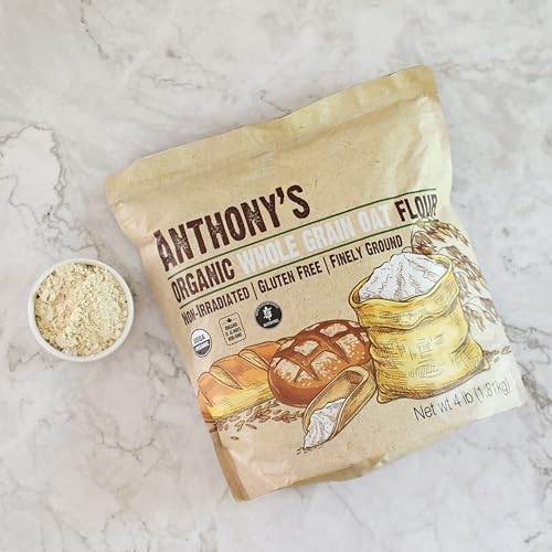 Anthony's Organic Whole Grain Oat Flour, 4 lb