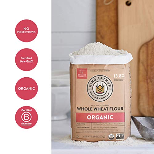 King Arthur Organic Whole Wheat Flour 5 lbs