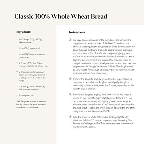 King Arthur Organic Whole Wheat Flour 5 lbs