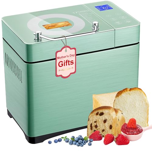 Ceramic Pan Bread Machine with Dual Heaters & More
