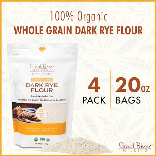 Great River Milling Organic Dark Rye Flour Bundle