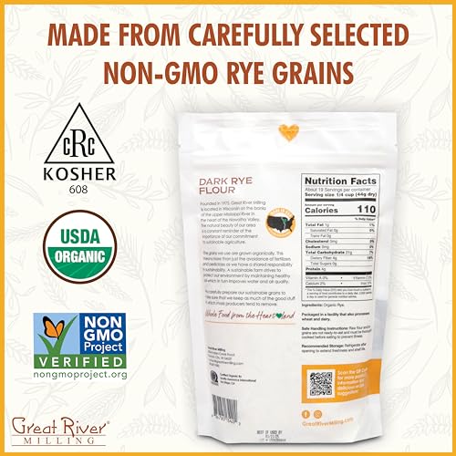 Great River Milling Organic Dark Rye Flour Bundle