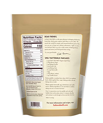 Organic Bob's Red Mill Spelt Flour, 20 oz