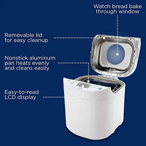 Oster Expressbake Breadmaker, 2 lb Loaf Capacity, White/Ivory