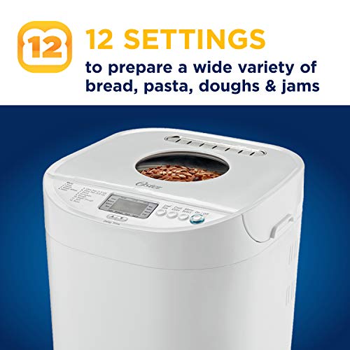 Oster Expressbake Breadmaker, 2 lb Loaf Capacity, White/Ivory
