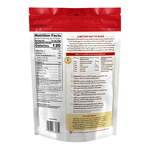 Organic Spelt Flour, 22 oz by Arrowhead Mills