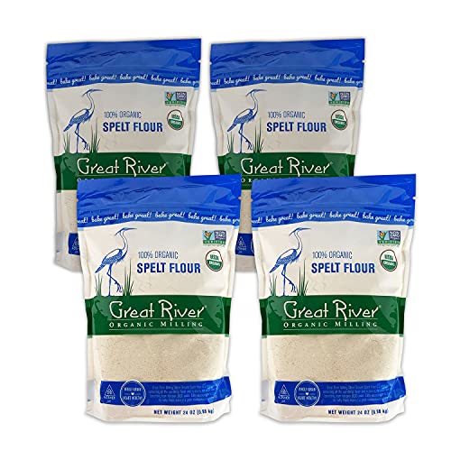 Organic Spelt Flour, 24 oz (Pack of 4)