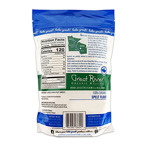 Organic Spelt Flour, 24 oz (Pack of 4)