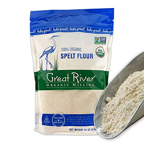Organic Spelt Flour, 24 oz (Pack of 4)