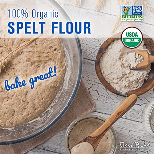 Organic Spelt Flour, 24 oz (Pack of 4)
