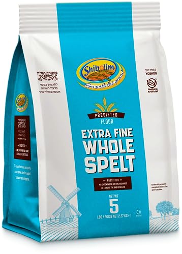 Shibolim Whole Spelt Flour, Stone Ground, 100% Whole Grain