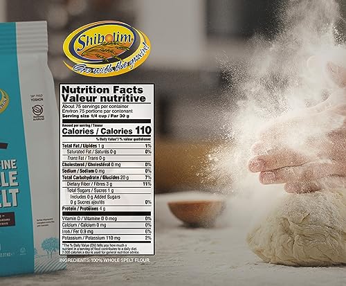 Shibolim Whole Spelt Flour, Stone Ground, 100% Whole Grain