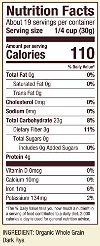 Bob's Red Mill Organic Stone-Ground Dark Rye Flour 20oz