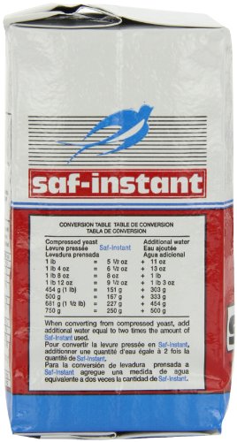 4 Pack of Saf Instant Yeast, 1 Pound