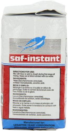 4 Pack of Saf Instant Yeast, 1 Pound
