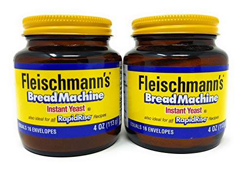 Fleischmann's Bread Machine Yeast, 2 Pack, 4 oz Jar