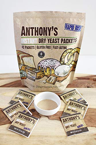 Anthony's Yeast Packets, 42 Individual Packets, Gluten Free