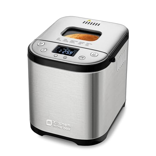 15-in-1 Stainless Steel Bread Maker with Homemade Recipes
