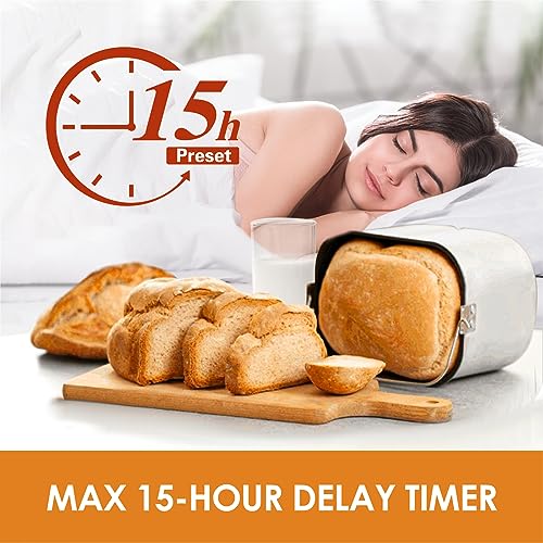 15-in-1 Stainless Steel Bread Maker with Homemade Recipes