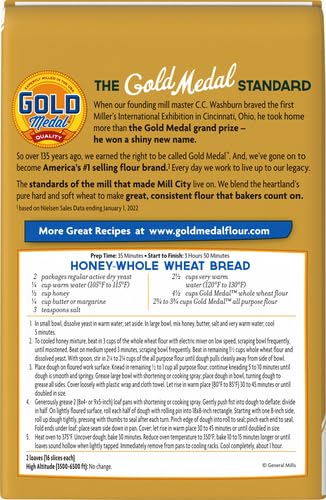 Gold Medal All Natural Whole Wheat Flour, 5 lb