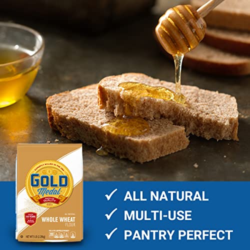 Gold Medal All Natural Whole Wheat Flour, 5 lb