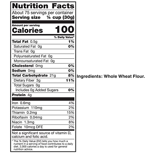 Gold Medal All Natural Whole Wheat Flour, 5 lb