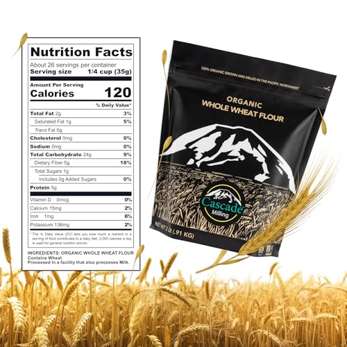 Organic Whole Wheat Flour for Baking Bread and More