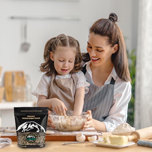 Organic Whole Wheat Flour for Baking Bread and More
