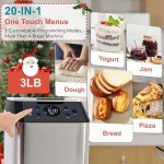 20-in-1 Ultra Quiet 3LB Bread Maker Machine