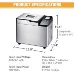 Briskind 2lb Bread Maker with Nonstick Pan