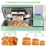 2.2LB Bread Maker with Dual Heaters & Timer