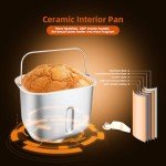 KBS 17-in-1 Stainless Steel Bread Maker, 2LB