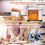 KBS 17-in-1 Stainless Steel Bread Maker, 2LB